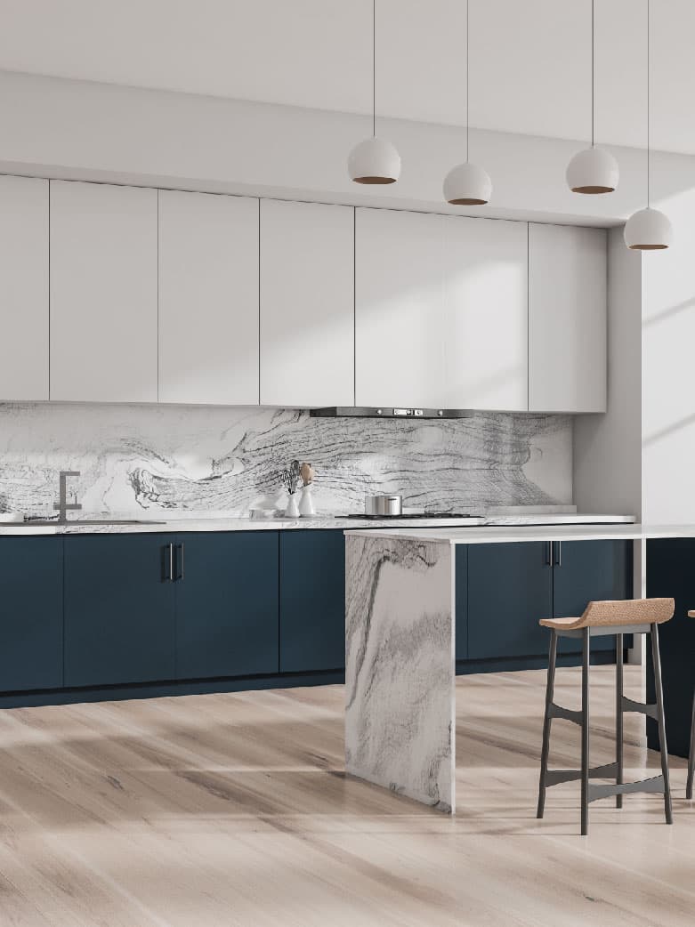 What are the basic features of modular kitchen cabinets?