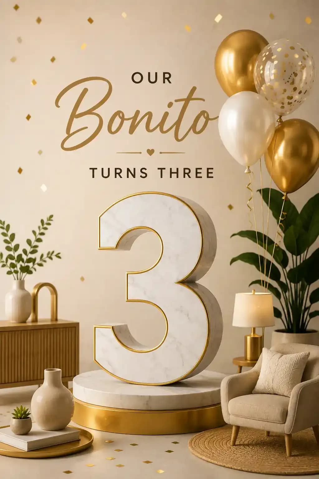 Our Bonito Turns Three
