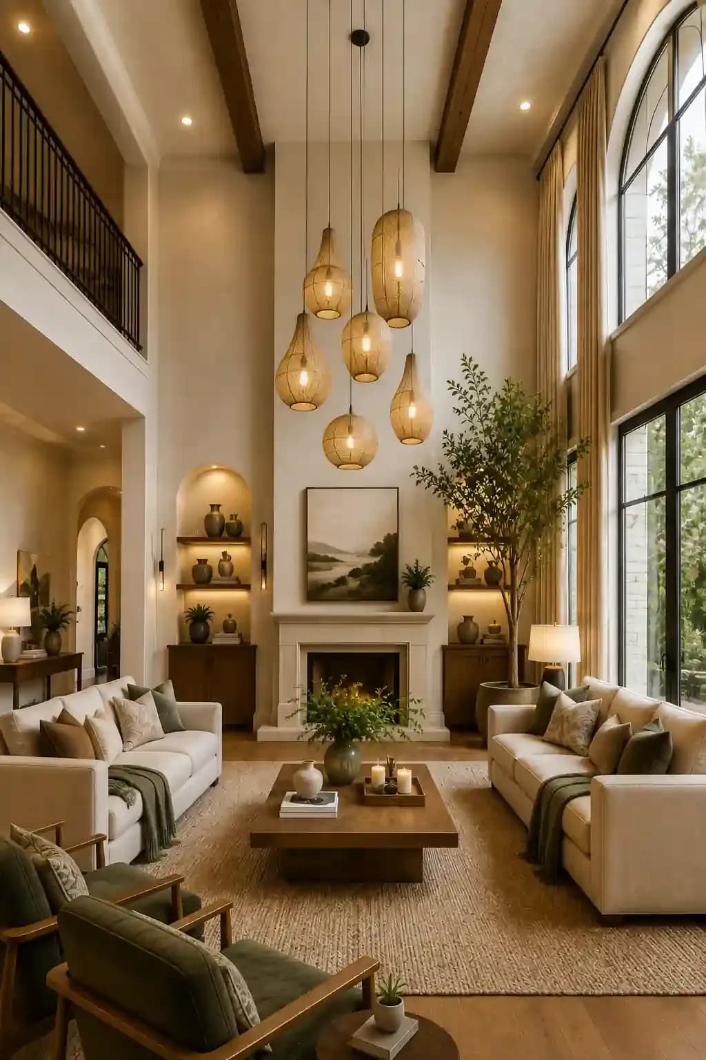 How to Decorate High Ceilings
