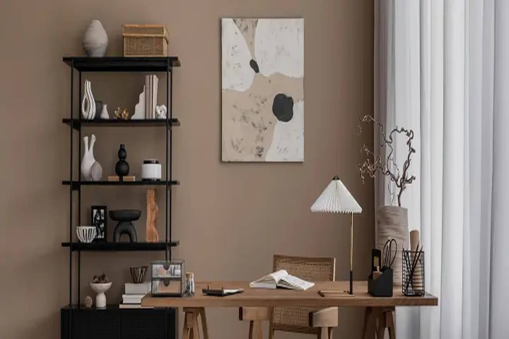 5 Practical Interior Design Ideas for a Home Office That Blends In