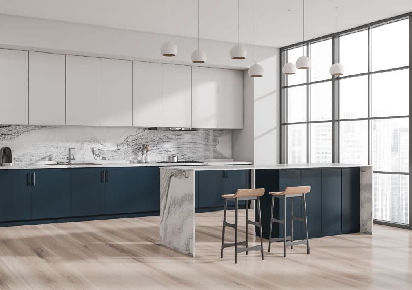 What are the basic features of modular kitchen cabinets?