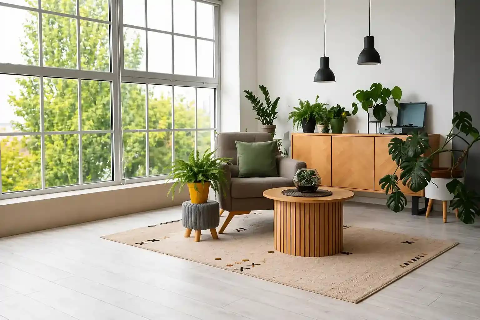 Living Room Interior: Plant Options, Styling, and Placement Tips